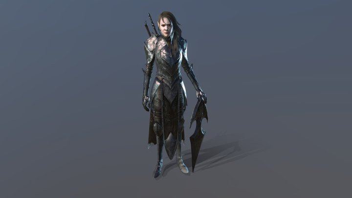 Elf Knight 3D Model