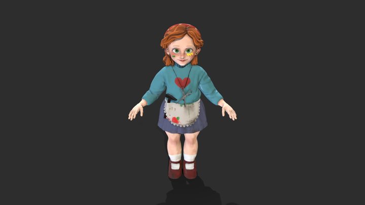 Frida - DES307 Character Art Production 3D Model