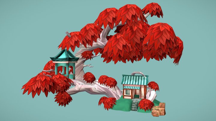 Maple Treehouse 3D Model