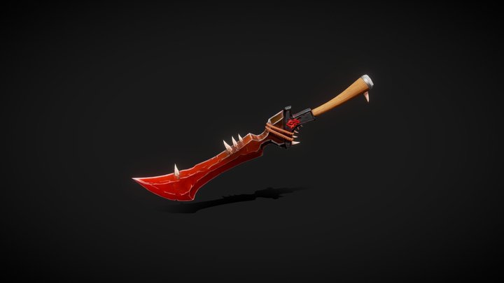 Stylized Sword 3D Model