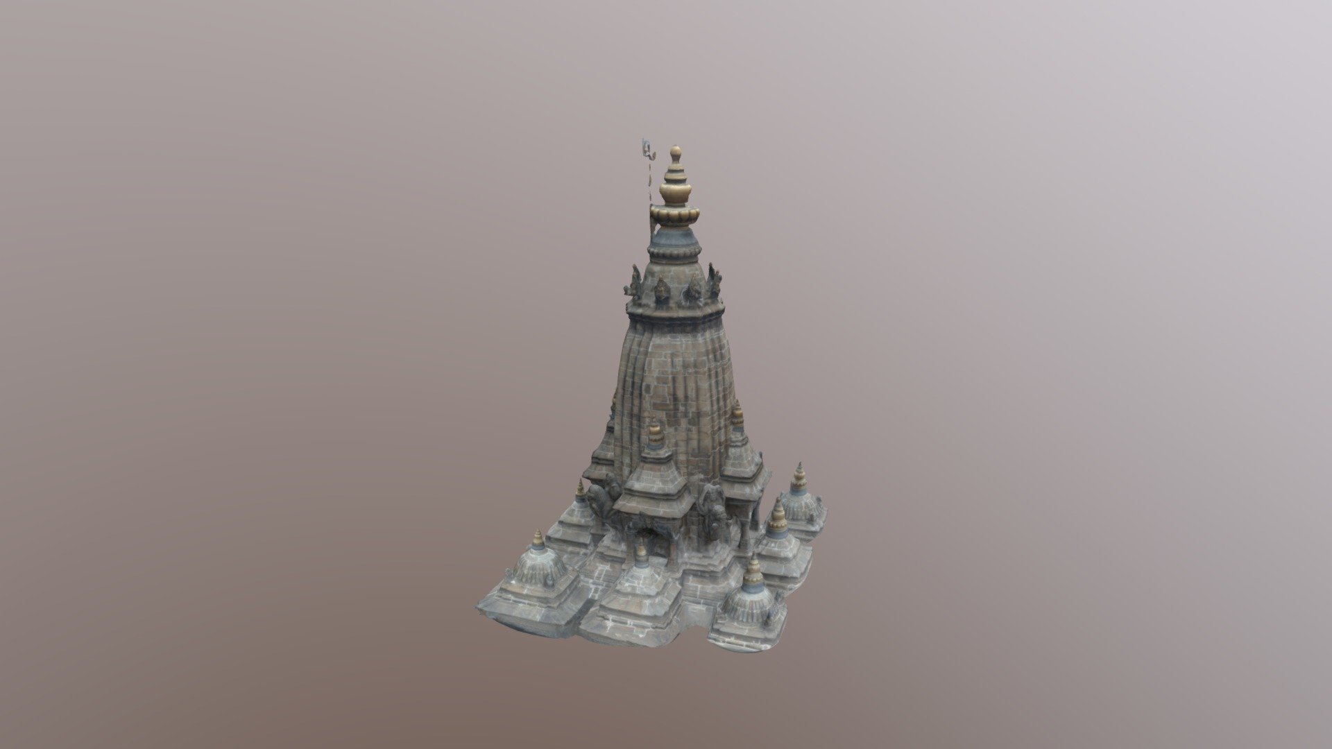 Krishna Mandir Patan, Single rock pagoda