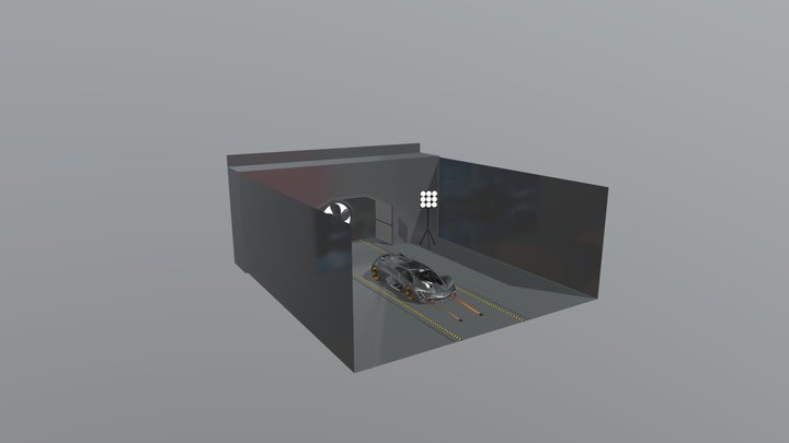 free__lamborghini_terzo_millennio_wind_tunnel 3D Model