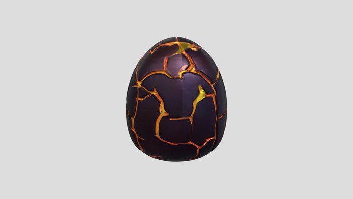 Lava Egg by Tripo 3D Model