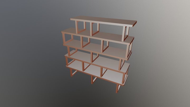 Book Shelf 3D Model