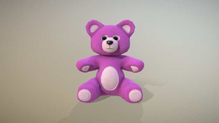 3D model of a Teddy Bear (Plush Bear) 3D Model