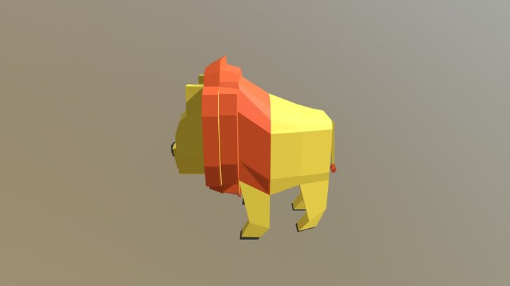 Lion 3D Model