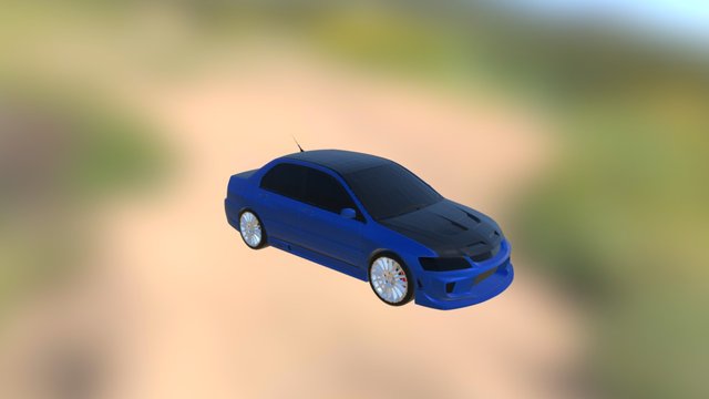 Evo IX 3D Model