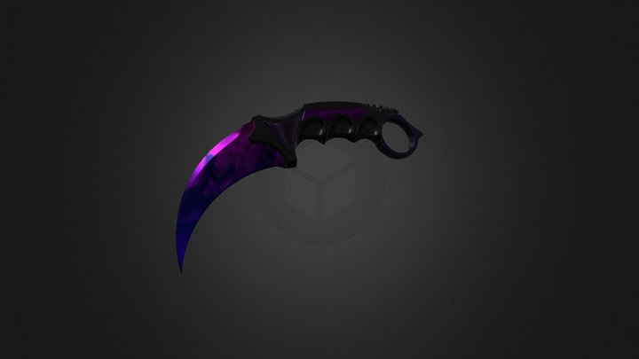 Karambit | Purple 3D Model