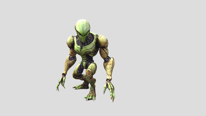 Alien Treewalker 3D Model