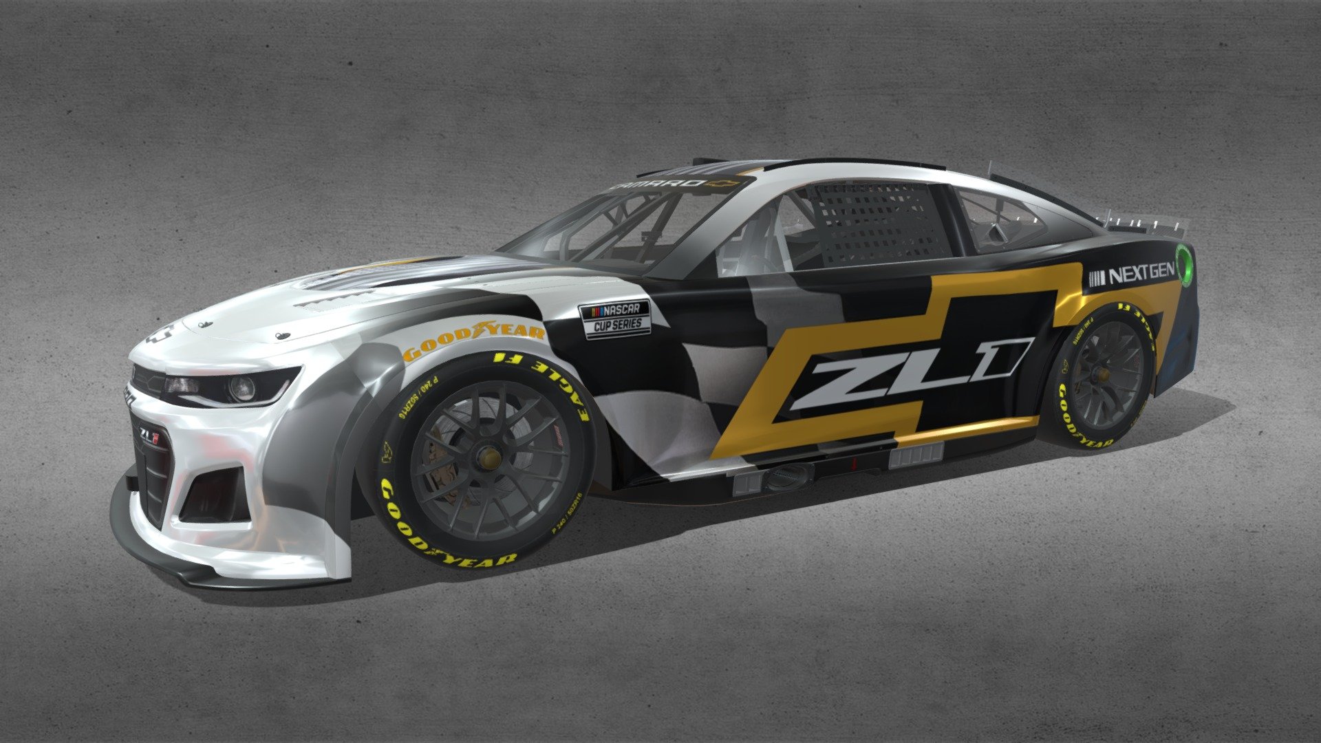 2022 Chevrolet Camaro ZL1 NASCAR Next Gen - 3D model by All-Wide (@dsm350)  [e299896]