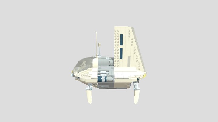 Separatist Shuttle BrickVault (tan:open cockpit) 3D Model
