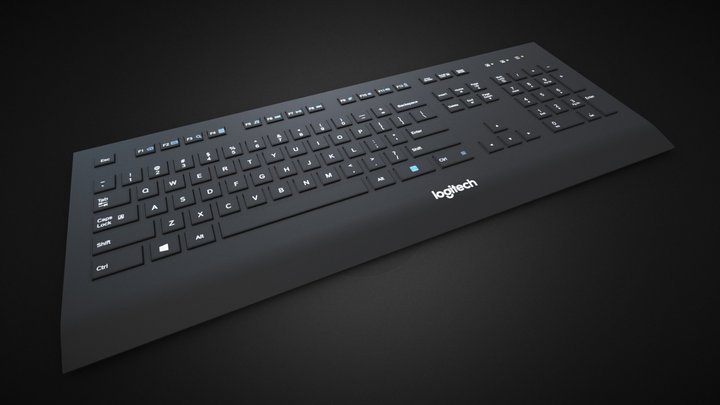 Keyboard LOGITECH K280e 3D Model