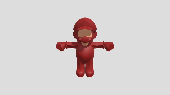 Game Cube - Mario Kart Double Dash - Mario 3D Model