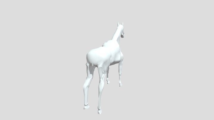 horse obj free 3D Model