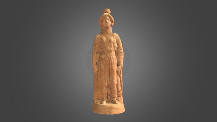 Statuetta fittile femminile 3D Model