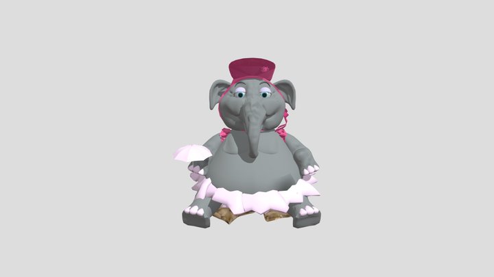 Ellie The Elephant 3D Model