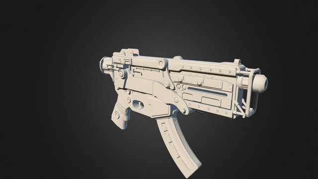 10mm Submachine Gun 3D Model