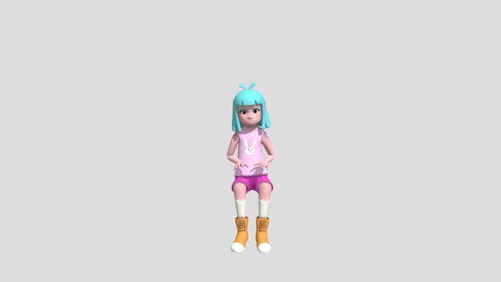 sarah (pointing at something) 3D Model