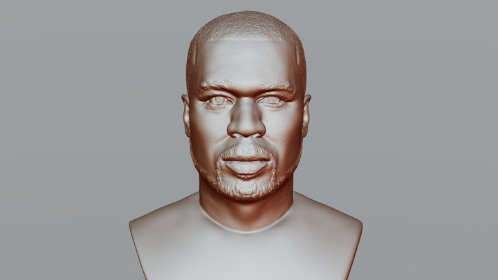 50 Cent bust for 3D printing 3D Model