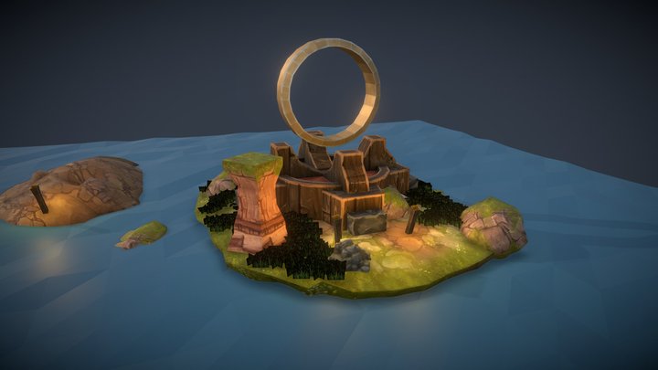 Basic Scene - Multiverse Portal 3D Model