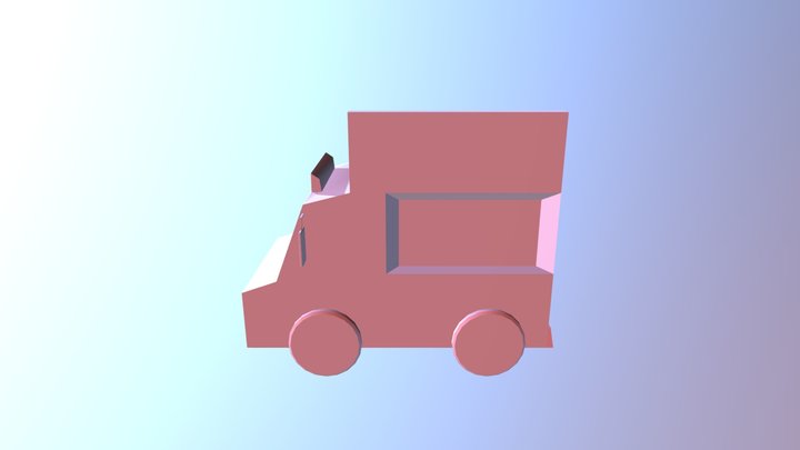 Food- Truck- Model- No Texture 3D Model