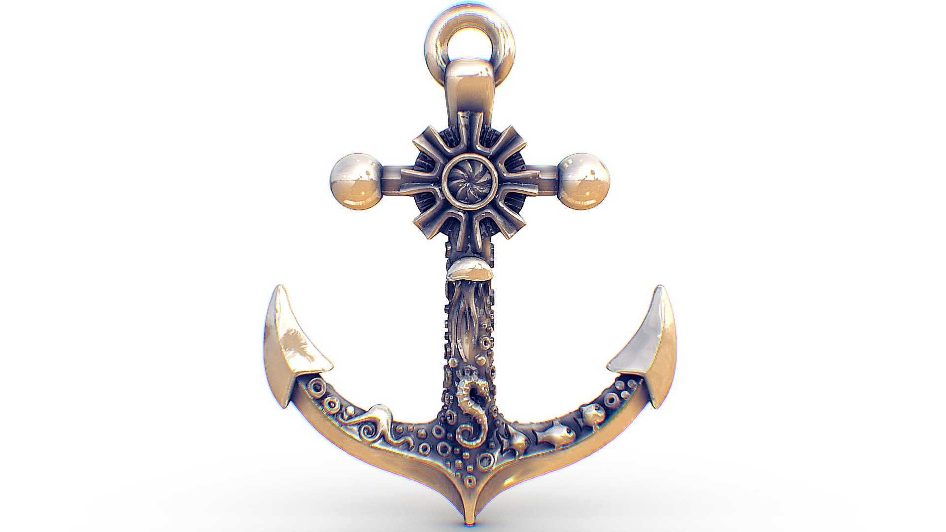 3D model Anchor - This is a 3D model of the Anchor. The 3D model is about a close-up of a key.