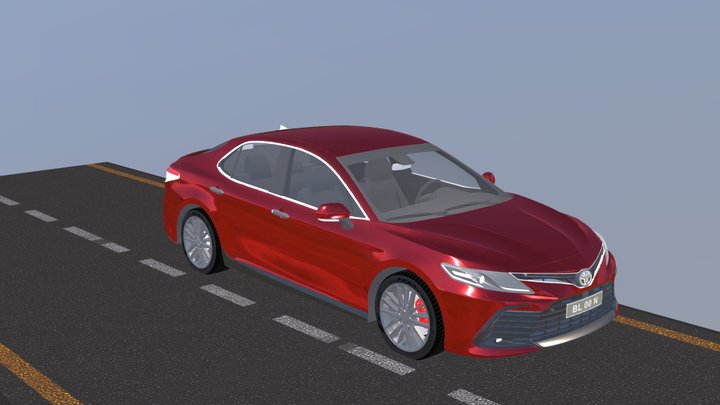 Toyota Camry Hybrid SE 2021 upload 3D Model