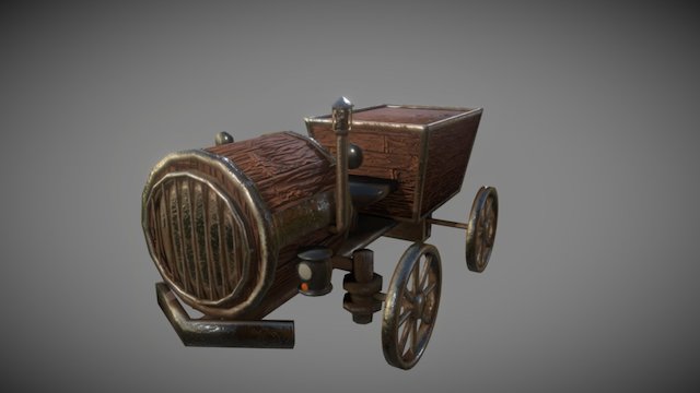 Mine Kart 3D Model
