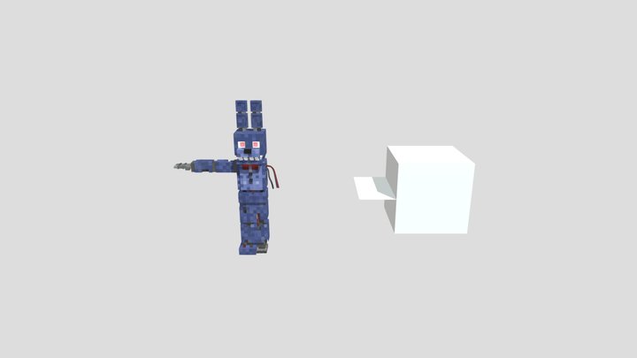 Realistic Withered Bonnie 3D Model