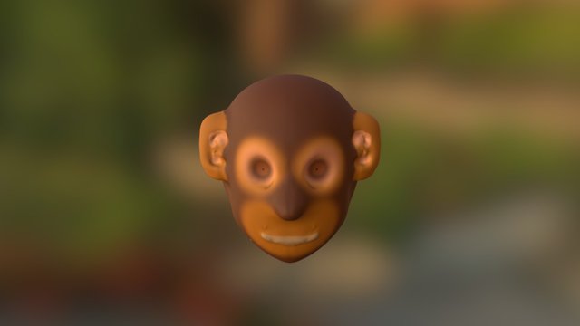 Monkey Head 3D Model