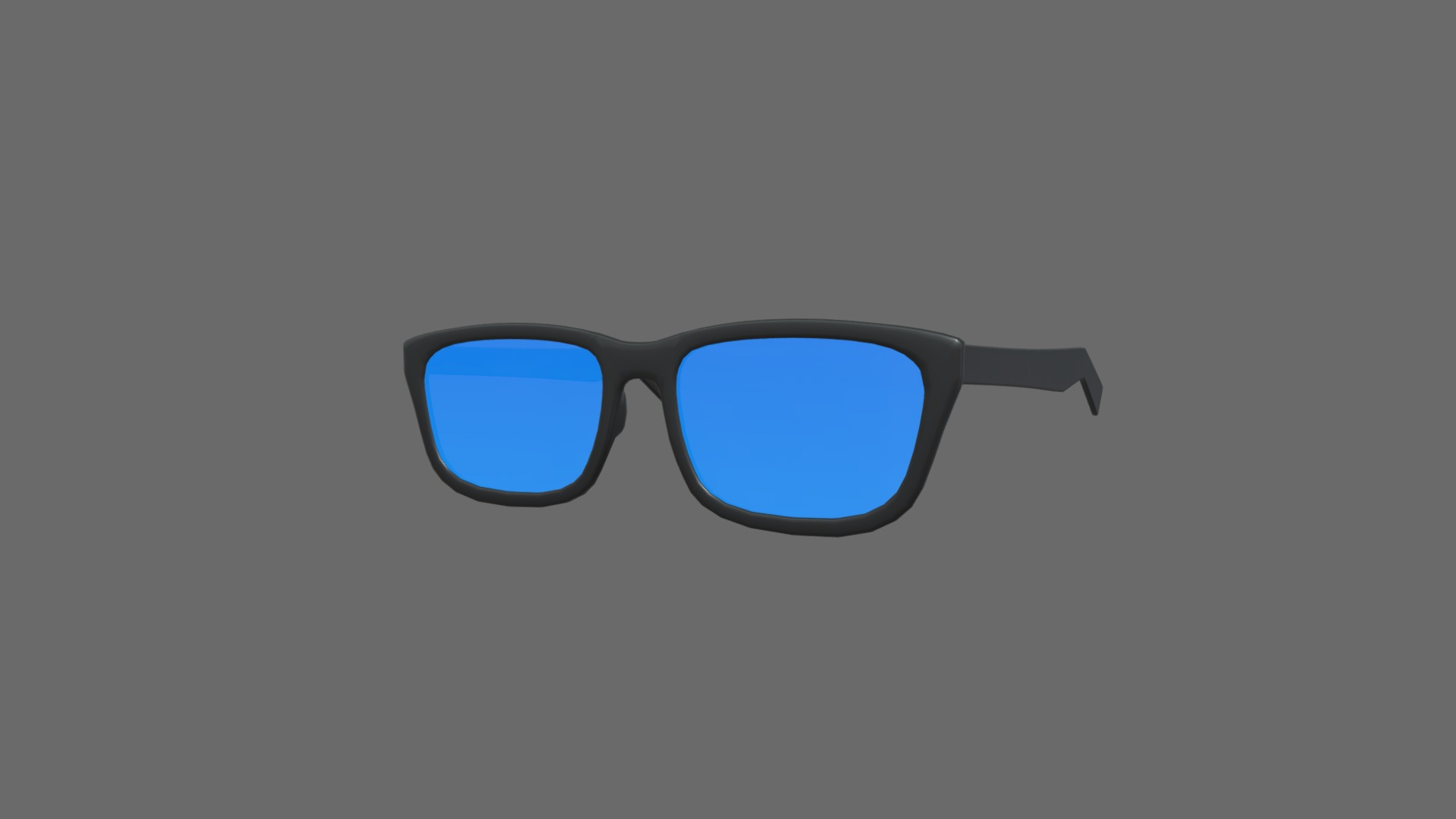 3D model Glasses - This is a 3D model of the Glasses. The 3D model is about a pair of sunglasses.