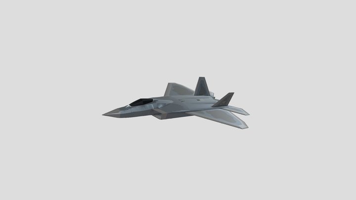 Lockheed Martin F-22A Raptor 3D Model