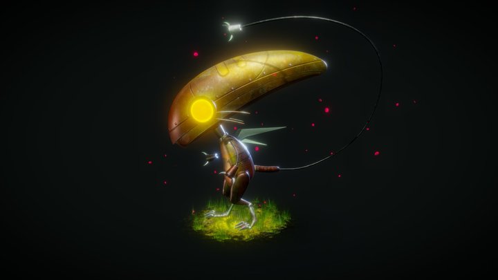 Alien Bot 3D Model