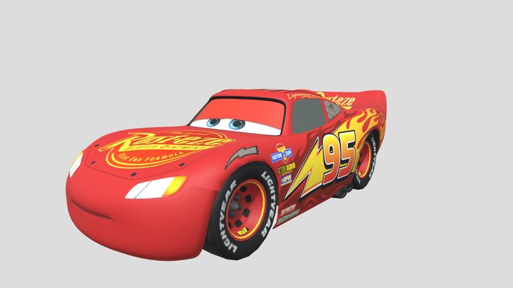 Lightning McQueen 3D Model