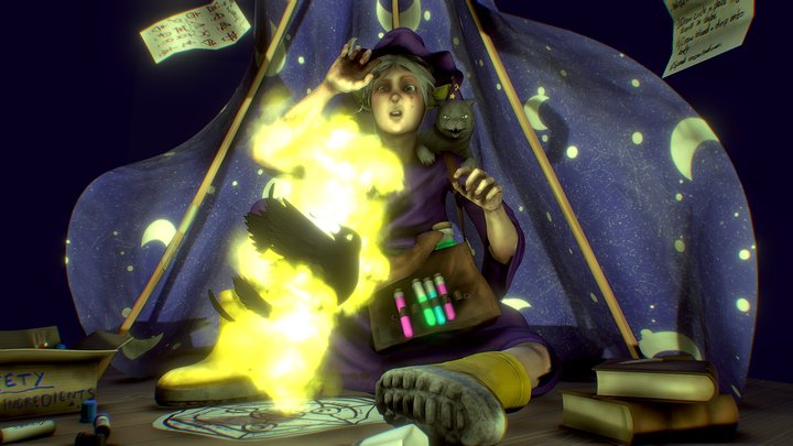 Night-Time Alchemy! 3D Model