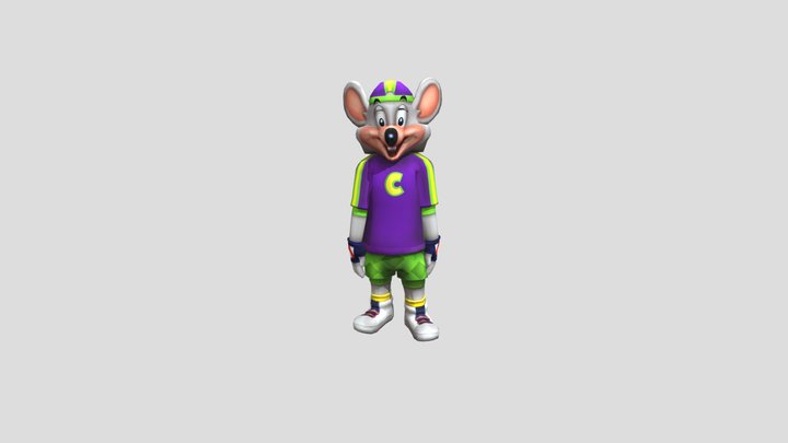 Chuck e. cheese gangnam style 3D Model