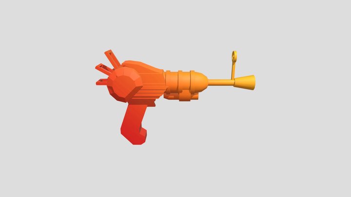 Krunker Alien Blaster 1.0 3D Model
