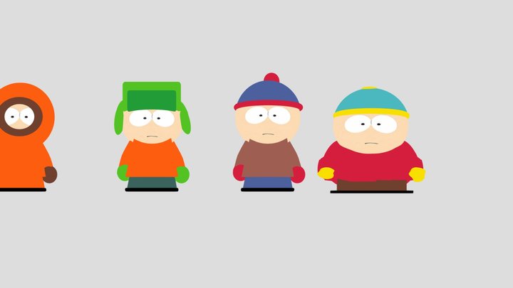 south park model pack v2 3D Model