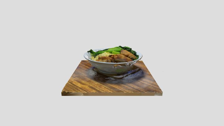 炒饭Chinese fried rice 3D Model
