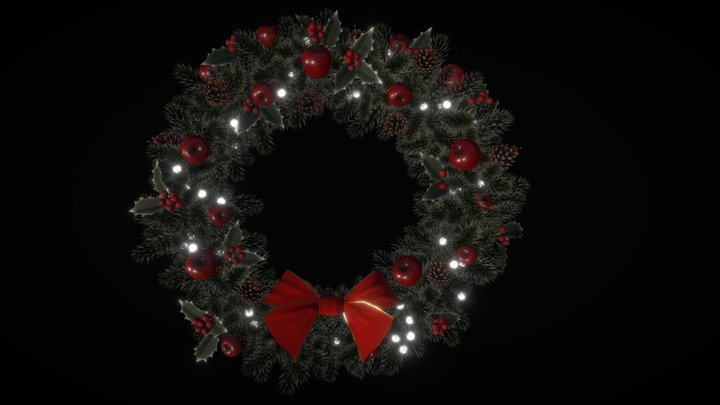 Xmas Wreath 3D Model