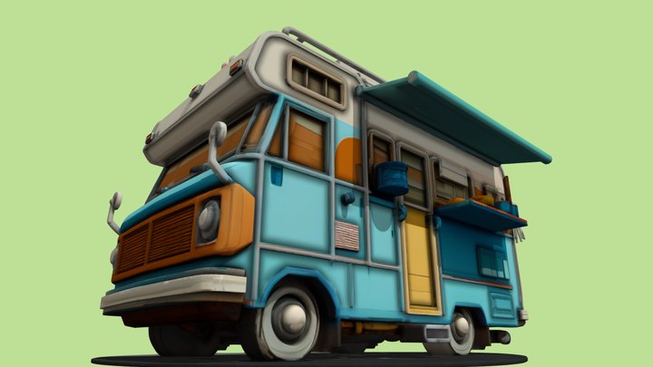 Retro Camping Van