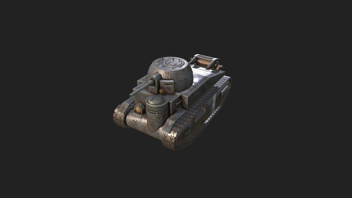 Foxhole - Warden Light Tank 3D Model