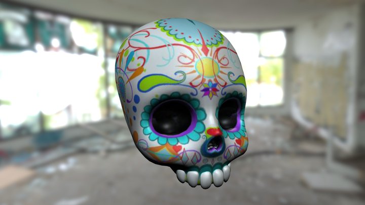 Mexican Skull Candy 3D Model