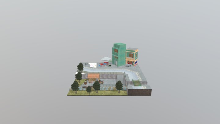 CityScene Stevens Bram 1DAE08 3D Model