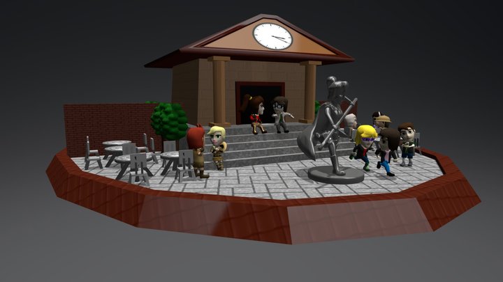 Town 3D Model