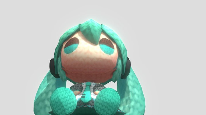 Amiguru Miku Plush 3D Model