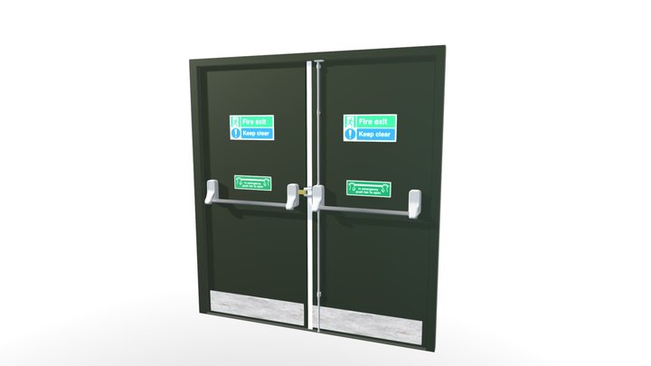 Fire escape exit doors