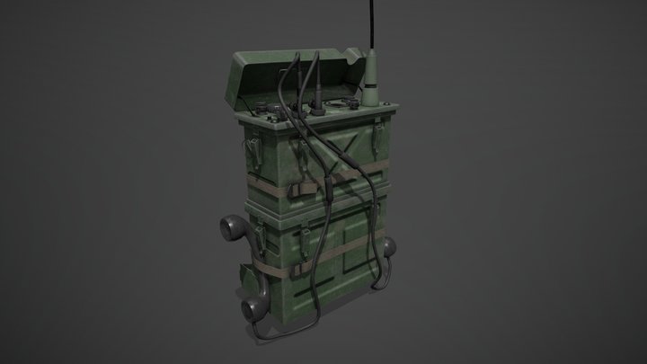 Military Radio (BC-1000 SCR-300) 3D Model
