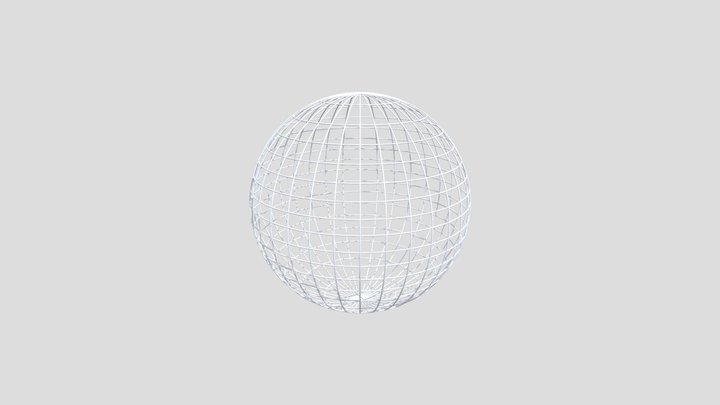 Sphere Grid 3D Model