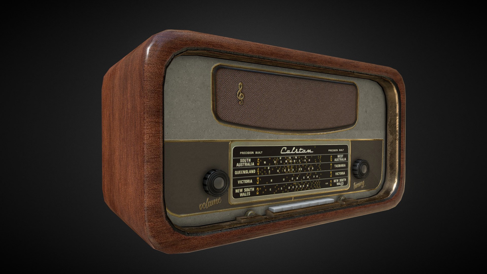 Vintage-radio 3D models - Sketchfab